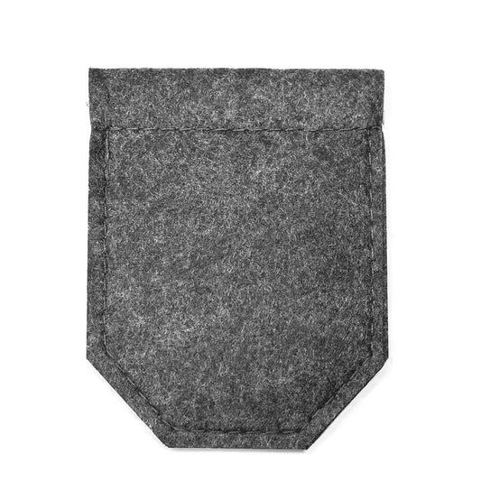 DAPPER ESSENTIALS - Felt Pocket Square Holder With Card Pocket - Smart Accessory for Pocket Square