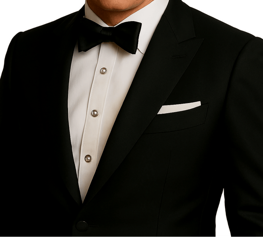 DAPPER ESSENTIALS - Silk White Pocket Square - Classic Elegance