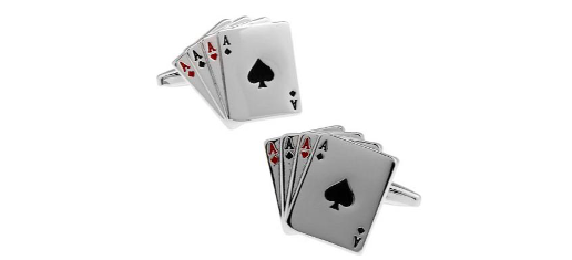 Four of a kind Ace Cards Cufflinks