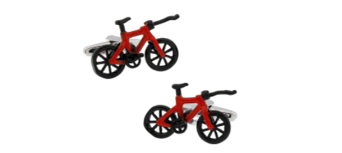 Red and black Racing Bike Cufflinks