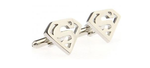 Silver Superman Cufflinks