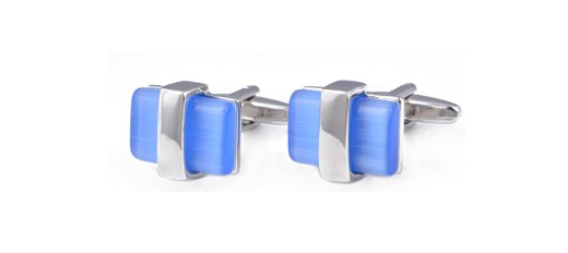 Blue Cateye Stone Cufflinks