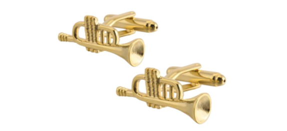 Gold Trumpet Cufflinks