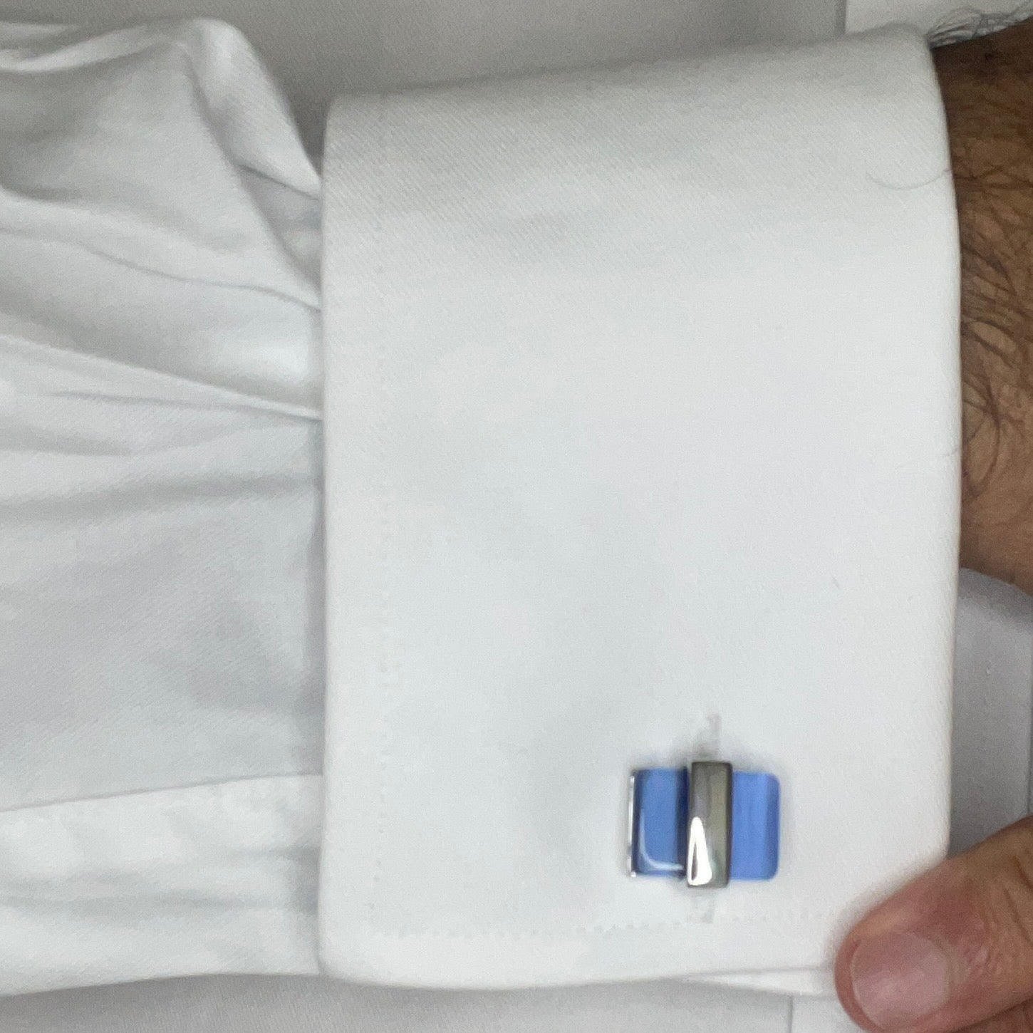 Blue Cateye Stone Cufflinks