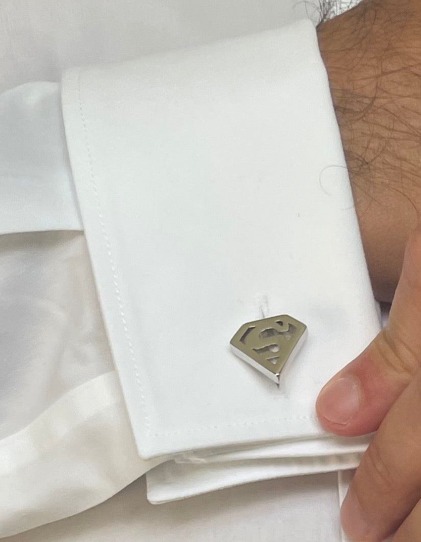 Silver Superman Cufflinks