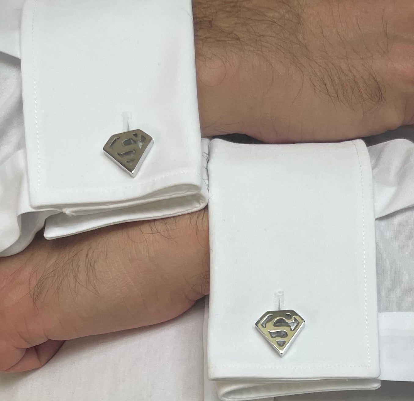 Silver Superman Cufflinks