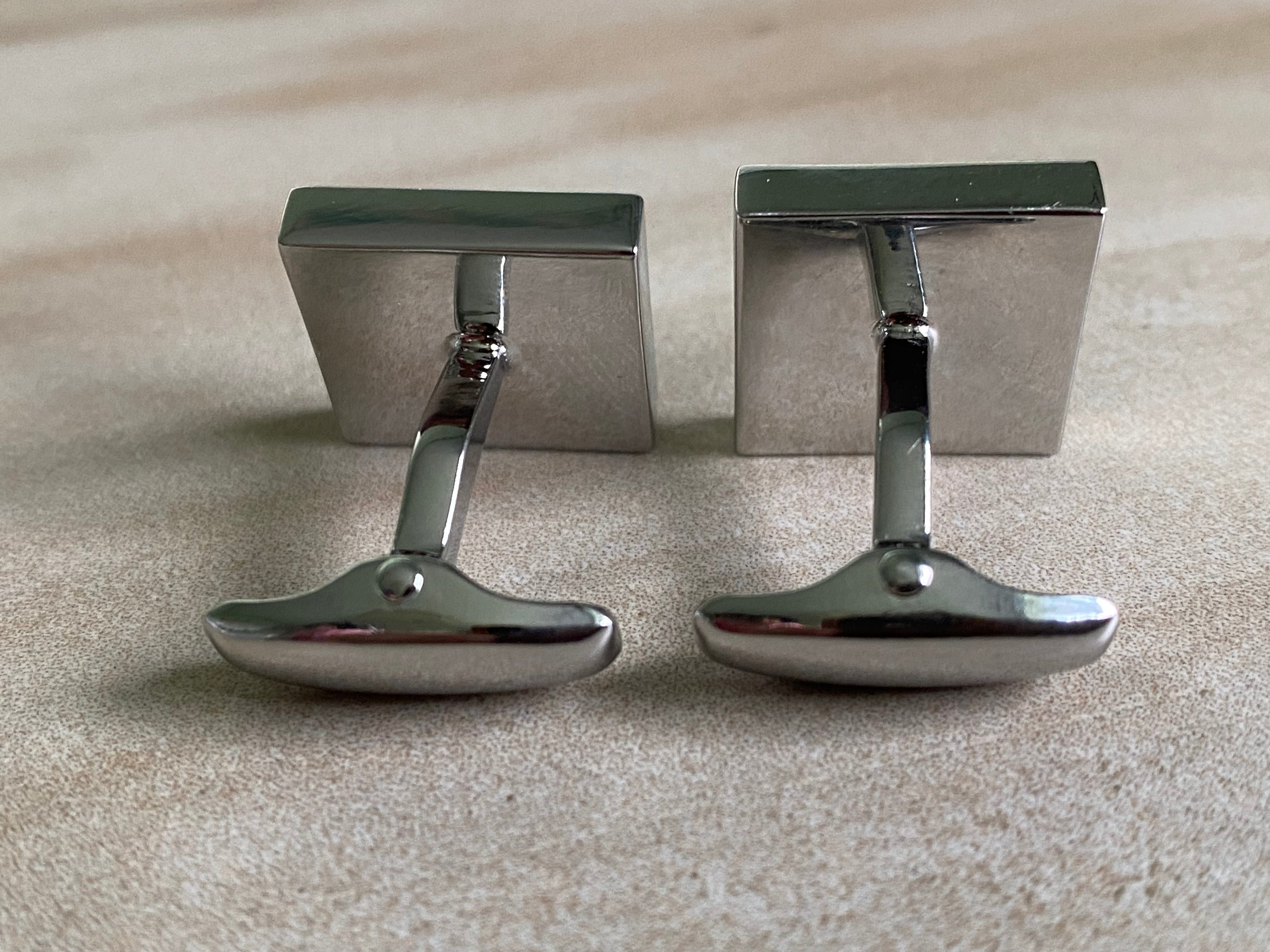 Square Mother of Pearl (Nacre) Smart Cufflinks